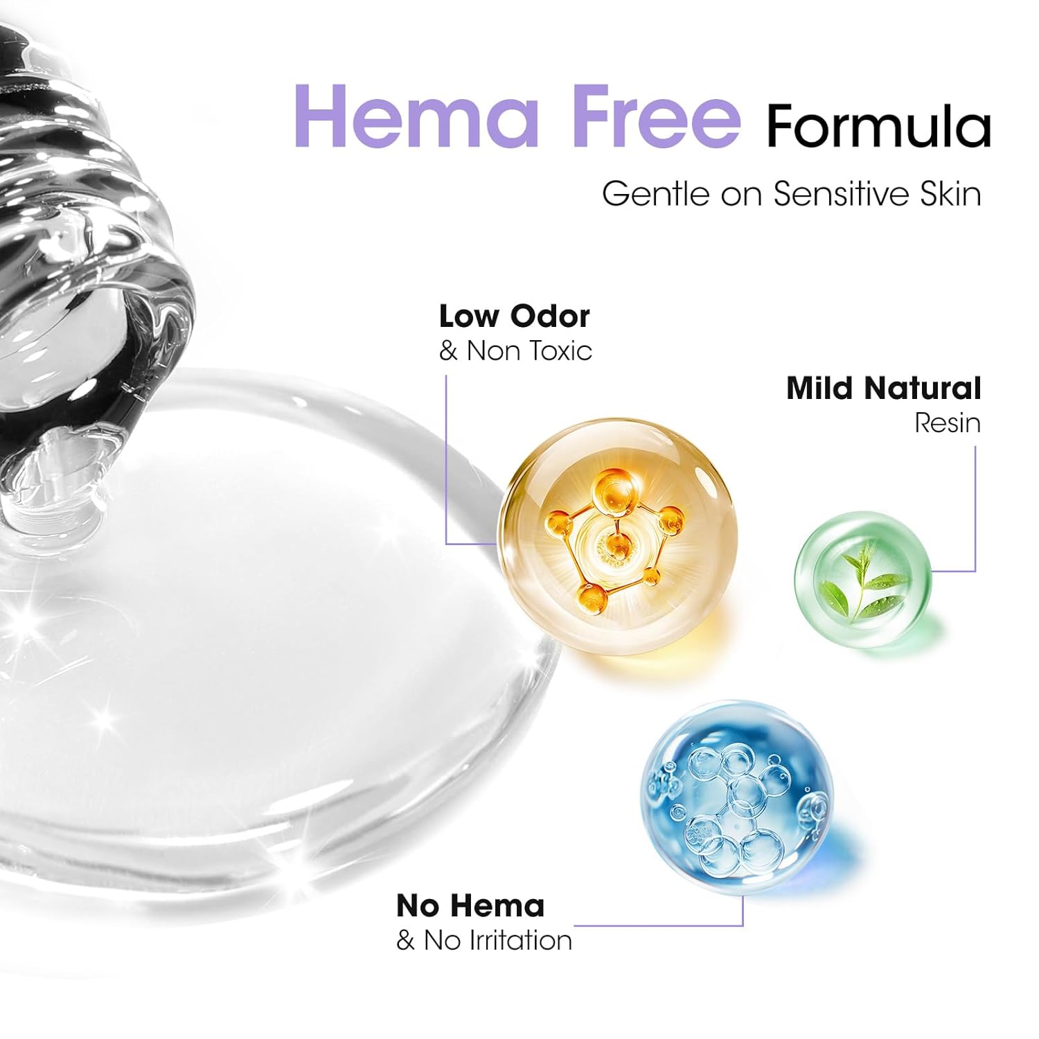 GELLEN 20ml Gel Base and Top Coat, Hema-Free Glossy Top Coat and Base Coat for Gel Nail Polish, No Wipe Soak Off Curing Needed Clear Nail Polish, Easy DIY Manicure Set-BrightBean Baby