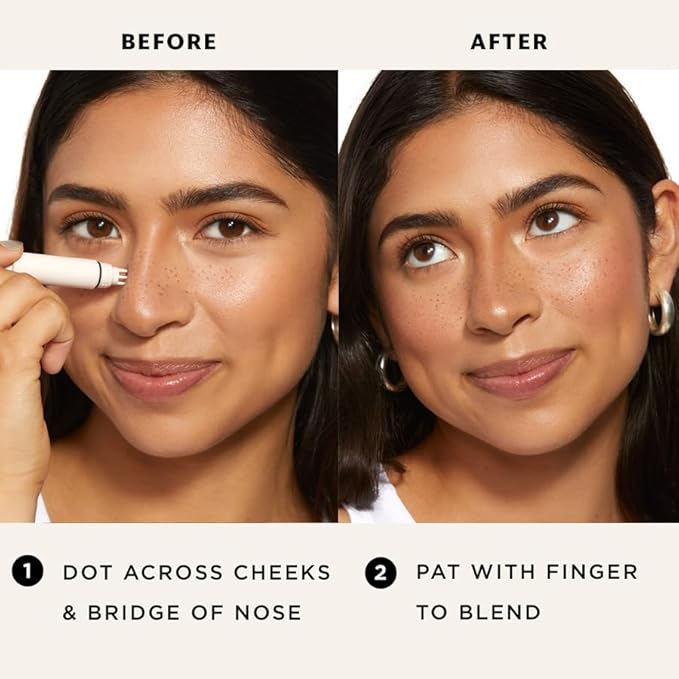 Upgrade Freckle Pen Stamp– Waterproof Faux Fake Freckles Makeup Tool, Natural-Looking Freckle Maker & Spray with Multi-Prong Precision Stamp Head, Long-Lasting Sunkissed Makeup (MEDIUM)-BrightBean Baby