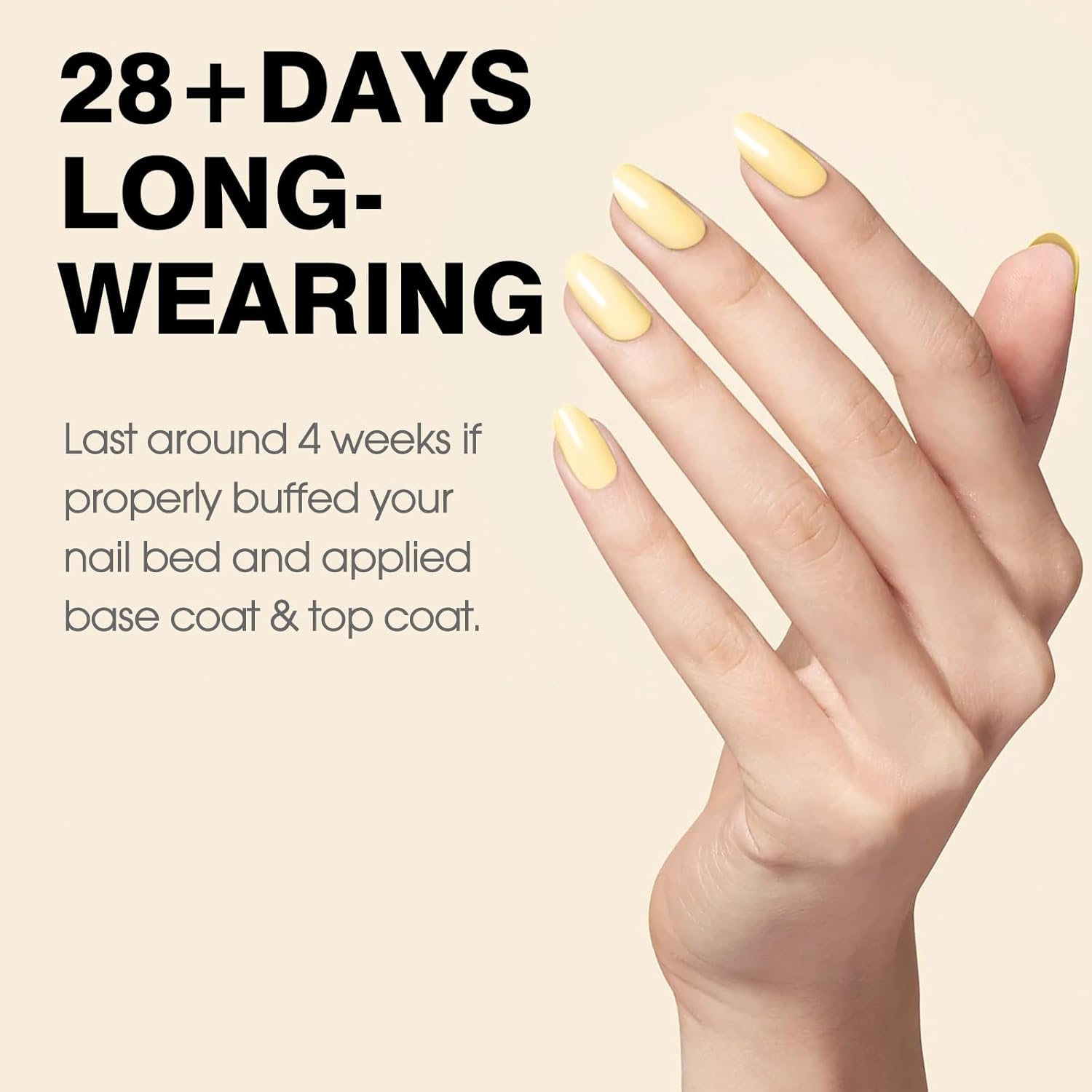 CANNI Pastel Yellow Nail Gel Polish, 1Pcs Butter Yellow High Gloss Soak Off UV Nail Polish Gel French Manicure Salon DIY-BrightBean Baby