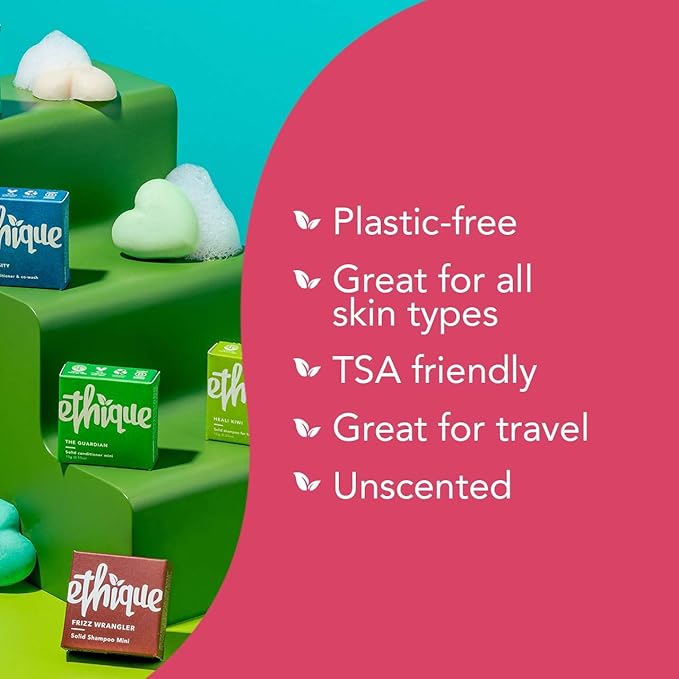 Ethique Body Care Gift Set - Cleanser, Polish & Deodorant, Gifts for women - Plastic-Free, Vegan, Cruelty-Free, Eco-Friendly, 3 Travel Bars 1.59 oz (Pack of 1)-BrightBean Baby
