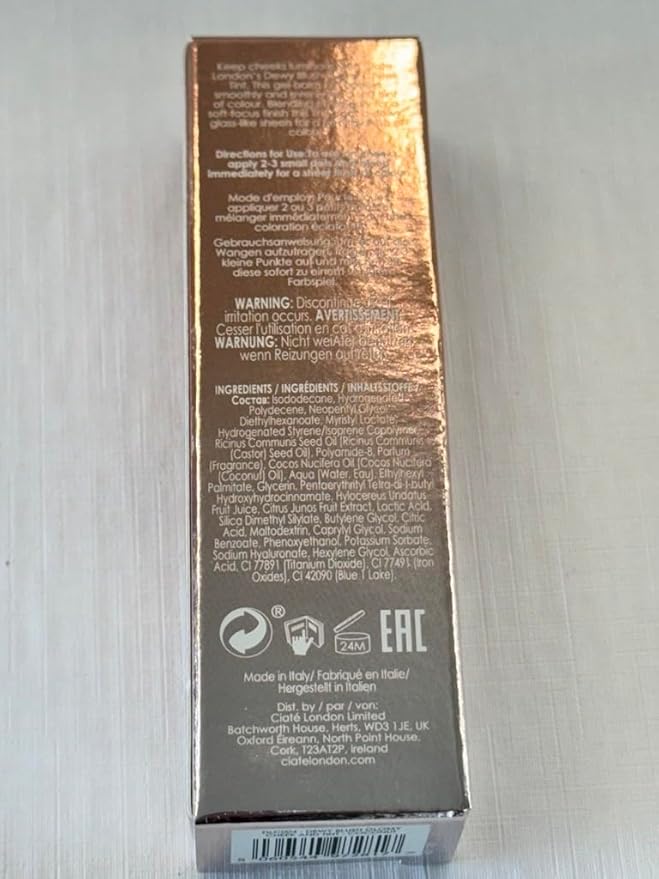 Ciaté London Dewy Blush Glossy Cheek Tint, Brightening Yuzu Extract, Detoxing Dragon Fruit Extract, Refreshing Fruit Scent, Coconut - 1-BrightBean Baby