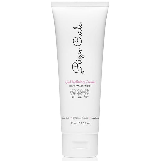 Rizos Curls Travel Curl Defining Cream, Enhance Waves, Curls & Coils, Soft Hold for Weightless Volume, Moisturizing for Frizz-Free Shine with Aloe Vera, Coconut Oil & Shea Butter, 2.5 oz-BrightBean Baby