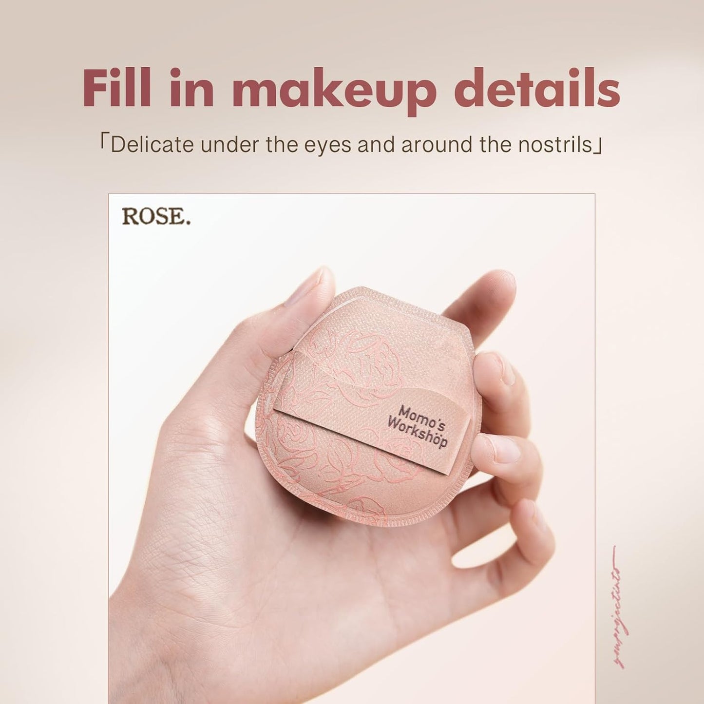 Makeup Sponge, Rubycell, Flat-cut Shape,Foundation Sponges with Glossy PU Leather, for Liquid/Sheer Foundations, Cosmetic Puff, Medium Bounce,Travel Friendly & Reusable,2pcs & Storage Case-BrightBean Baby