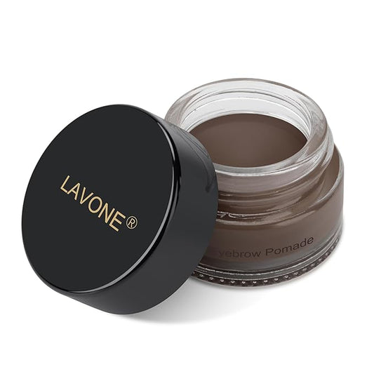 Eyebrow Pomade - Waterproof Brow Pomade for Long-lasting Results,Smudge Proof and Sweat Resistant Formula,Natural Eyebrow Makeup for All Skin Types and Tones - Black Brown-BrightBean Baby
