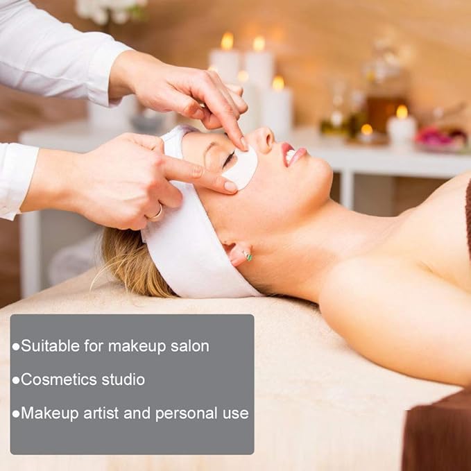 Eyelash Extension Eye Pad, 100 Pairs Under Eye Pads, Lint Free DIY False Lash Extension Beauty Makeup Hydrogel Gel Eye Patches with Transparent Cosmetic Bag-BrightBean Baby