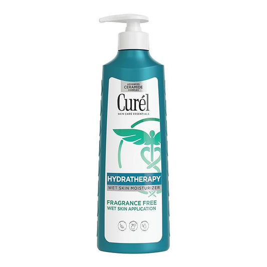 Curel Hydra Therapy In Shower Lotion, Itch Defense Body Moisturizer with Advanced Ceramide Complex, Vitamin E, & Oatmeal Extract, 12 Oz-BrightBean Baby