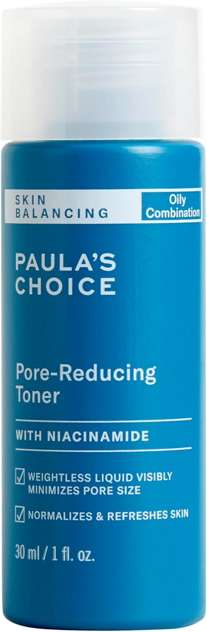 Paula's Choice SKIN BALANCING Pore-Reducing Face Toner for Combination and Oily Skin, Minimizes Large Pores, Controls Oil & Shine, Suitable for Acne-Prone Skin, Travel Size, 1 Fl Oz Bottle-BrightBean Baby