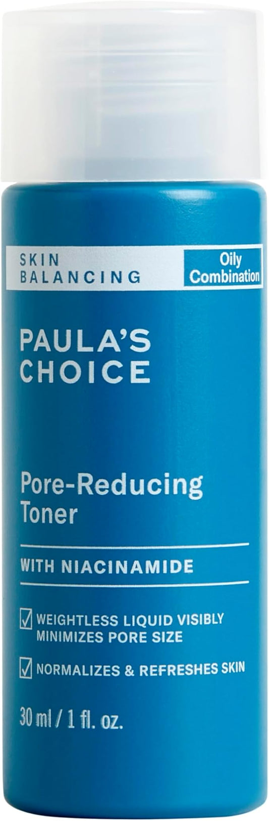 Paula's Choice SKIN BALANCING Pore-Reducing Face Toner for Combination and Oily Skin, Minimizes Large Pores, Controls Oil & Shine, Suitable for Acne-Prone Skin, Travel Size, 1 Fl Oz Bottle-BrightBean Baby