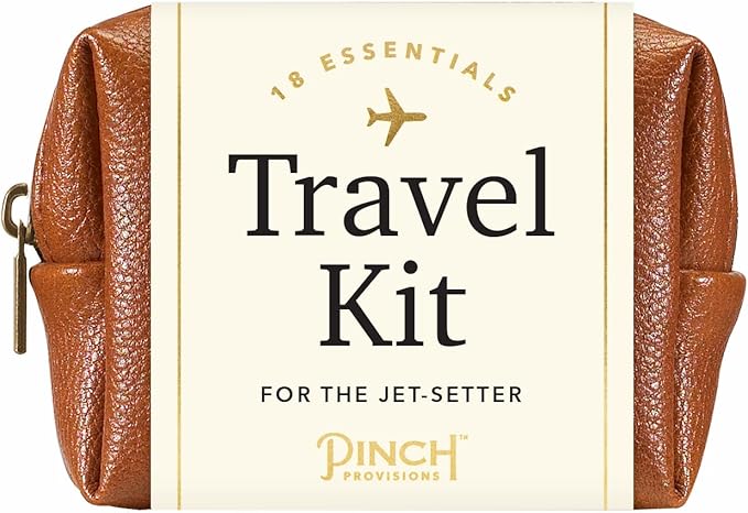 Pinch Provisions Travel Kit, includes 18 Must-Have Emergency Essential Items for Travelling, Ideal Road Trip or Airport Gift for Friends, Family & Peers, Portable Pouch-BrightBean Baby