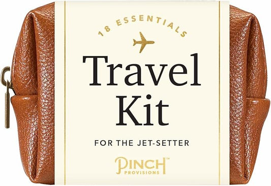 Pinch Provisions Travel Kit, includes 18 Must-Have Emergency Essential Items for Travelling, Ideal Road Trip or Airport Gift for Friends, Family & Peers, Portable Pouch-BrightBean Baby