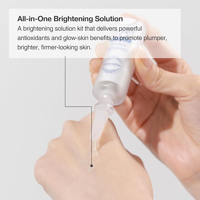 Instant Brightening Kit with Glutathione and Niacinamide | OxygenCeuticals Glutathione ToneUp Kit | Intensive Brightening Ampoule and Cream | 2 Pcs Set | Made in Korea-BrightBean Baby
