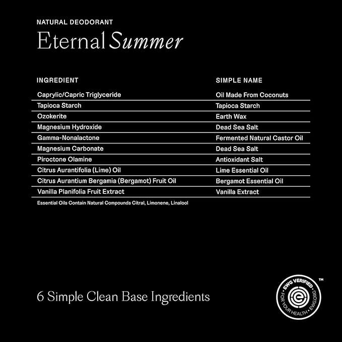 Each & Every Aluminum Free Deodorant for Women & Men, Lavender & Lemon + Coconut & Lime - All Natural Deodorant for Sensitive Skin, EWG Verified - Clean, Baking Soda-Free, Plant-Based - 2.5oz, 2 Pack-BrightBean Baby