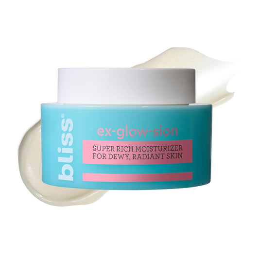 Bliss Ex-glow-sion Radiance-Boosting Moisturizer | With Vitamin C, Squalane & Deep Dew Complex | Plumps, Brightens & Softens Dry Skin | Clean, Vegan, 1.7 oz-BrightBean Baby
