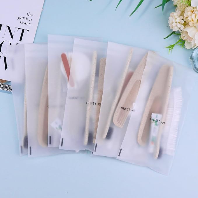 Hygiene Kit, Hygiene Kit Bulk, Travel Hygiene Kit With Toothbrush, Toothpaste, Care Package, Comb, Shower Cap, Individually Packed, Suitable For Hotel, Home, Camping, Travel (100-PACK)-BrightBean Baby