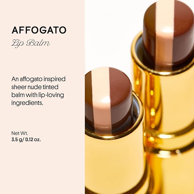 Winky Lux Affogato Tri-Color Tinted Lip Balm – Hydrating Lip Care with Jojoba Oil & Vitamin E, Sheer Nude Tint, Vanilla Coffee Scent, Moisturizes and Softens Dry Lips-BrightBean Baby