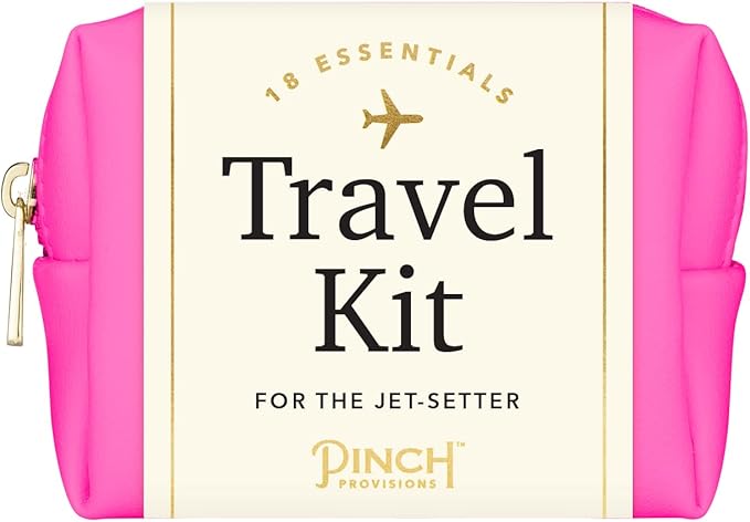 Pinch Provisions Travel Kit, includes 18 Must-Have Emergency Essential Items for Travelling, Ideal Road Trip or Airport Gift for Friends, Family & Peers, Portable Pouch-BrightBean Baby