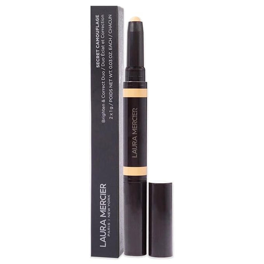 Laura Mercier Secret Camouflage Concealer Duo Stick - 3W Medium with Warm Undertones Women 2 x 0.3 oz-BrightBean Baby