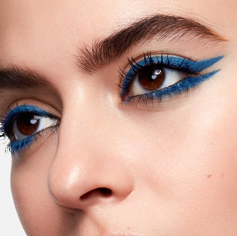 MAKE Beauty Continuum Waterproof Gel Eyeliner Pencil. Creamy, Pigmented Multi-Use, including Waterline with Built-in Sharpener and Blending Brush. Smudge-Proof Makeup. Shade - Galaxy, Teal-BrightBean Baby