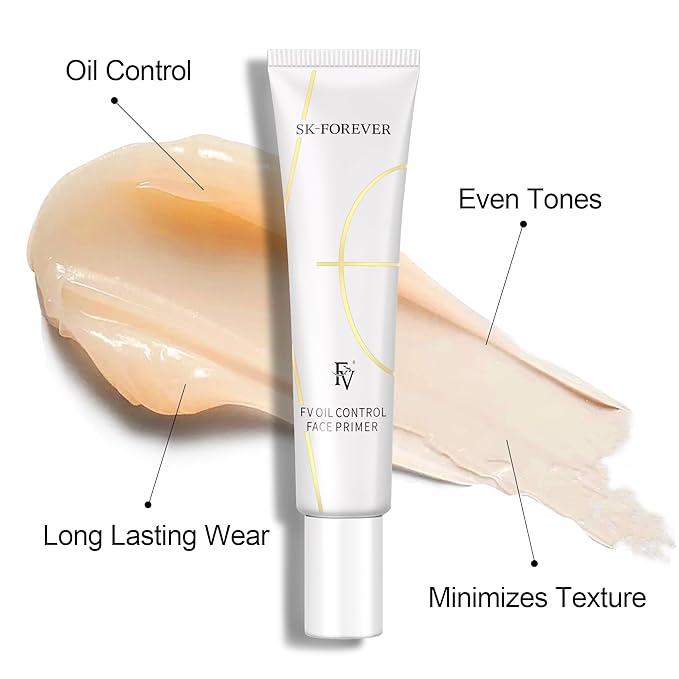 FV Oil-Control Primer, Long-Lasting Hydrating Formula with Matte Finish for Daily Use, Pore-Minimizing, Smooth Texture for Oily Skin (Oil Control)-BrightBean Baby