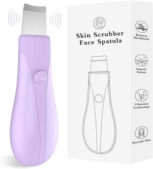 Skin Scrubber Face Spatula Skin Spatula Pore Cleaner Blackhead Remover Tools for Facial Deep Cleansing Skin Care Tool for Men and Women (Purple)-BrightBean Baby