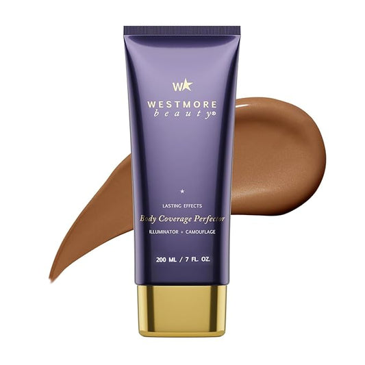 Westmore Beauty Body Coverage Perfector – Waterproof Leg & Body Makeup - Tattoo Cover Up Makeup - 7 Oz (Bronze Radiance)-BrightBean Baby