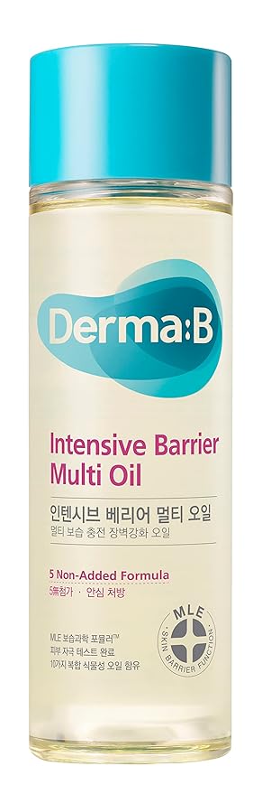 Derma B | Intensive Barrier Multi Body Oil | Moisturizing Non-Sticky Multi-Use Oil After Shower | 10 Botanical Skin Oil for Sensitive Skin | Korean Body Oils for Women & Men | 4.56 fl oz (135ml)-BrightBean Baby
