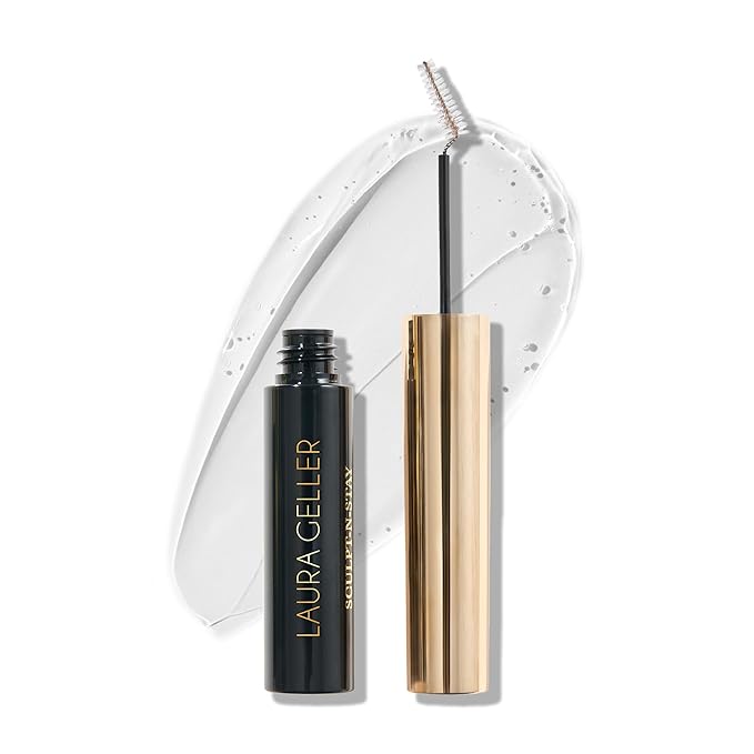 LAURA GELLER NEW YORK Sculpt-n-Stay Clear Brow Gel - Eyebrow Setting Gel - Shapes and Sculpts - Non-Sticky Formula-BrightBean Baby