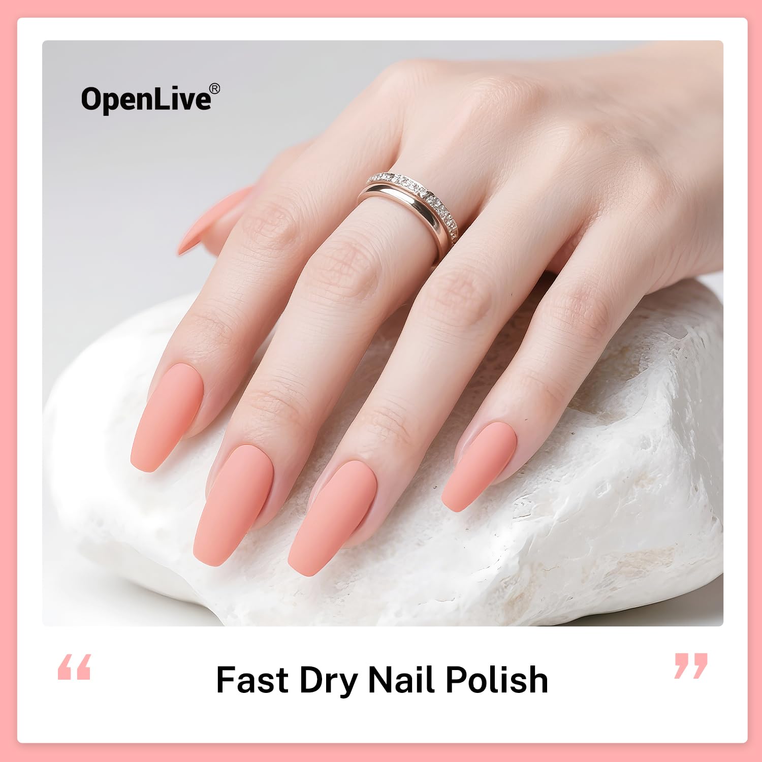 16.5ml Soft Pink Nail Polish Large Volume Quick Dry Nail Polish, Long Lasting Shine, Fingernail Toenail Nail Art DIY Home Travel Nail Art Gift-BrightBean Baby