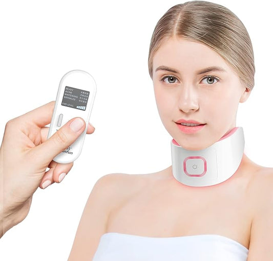 Intelligent Neck Lifting Device, 3 Color LED Neck Massager with Remote Control for Facial Massager | at Home Skin Care Tool-BrightBean Baby