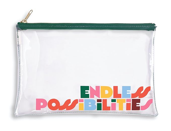 ban.do Getaway Travel Accessories Set, Vacation Essentials Pack Includes Zipper Pouch, Eye Sleeping Mask, Luggage Tag, and Hair Scrunchie, Endless Possibilities-BrightBean Baby