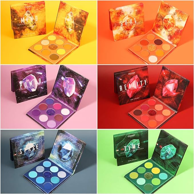 docolor Eyeshadow Palette 54Colors Gemstone Eye Shadow Palette Highly Pigmented Mattes Glitter Shimmers Smokey Cream Powder Blendable Long Lasting Waterproof Colorful Professional Makeup Palette-BrightBean Baby