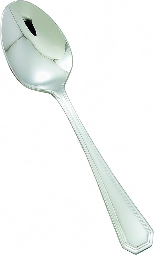 Winco 12-Piece Victoria Dinner Spoon Set, 18-8 Stainless Steel,Silver
