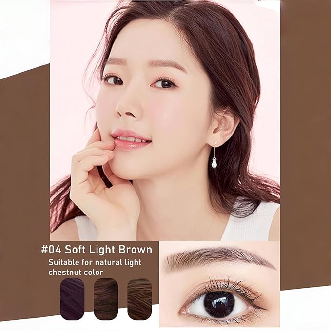 Eyebrow Pencils for Women Brown,Soft Brown Eyebrow Pencil Waterproof Smudgeproof,Ultra-Precise Tip Long-Lasting Micro Brow Pencil for Natural Looking Eyebrows,Built-In Brush,04 Soft Light Brown.-BrightBean Baby