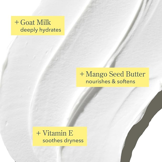 Beekman 1802 Whipped Body Butter Cream with Goat Milk - Deeply Moisturizes, Softens Skin - Natural & Gentle for All Skin Types - Non-Greasy, Cruelty-Free, 8 oz-BrightBean Baby