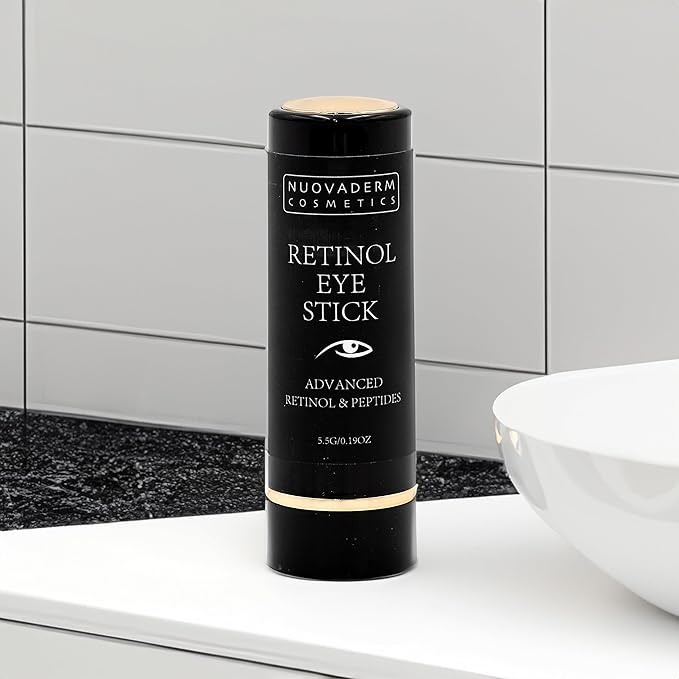 Advanced Retinol Eye Stick Balm - Hydrating Under Eye Stick Brightening Eye Cream with Peptides for Fine Lines, Wrinkles, Dark Circles & Puffiness - Unscented Anti Aging Eye Cream for Women & Men-BrightBean Baby