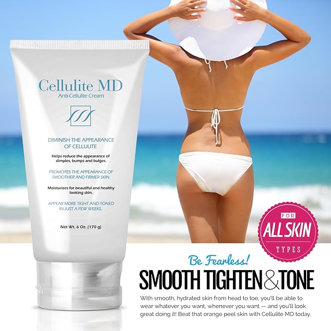 FIRMING TONING Cream Diminish Appearance Of Cellulite 6 oz New by Cellulite MD-BrightBean Baby