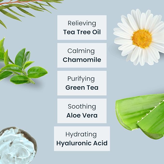 NOVEHA Tea Tree Oil Eyelid & Lash Wipes With Hyaluronic Acid, Green Tea & Chamomile For Blepharitis & Itchy Eyes, Individually Wrapped Eyelash Wipes Natural Makeup Remover & Daily Cleanser (Pack of 3)-BrightBean Baby