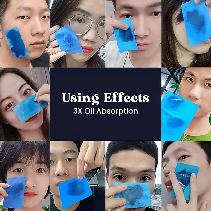 ROSELYNBOUTIQUE Oil Blotting Sheets for Face - 100 Organic Premium Flexible Silky Blotting Sheets Instant Oil-Absorbing Remove Excess Oil & Shine Oil Control Films-BrightBean Baby