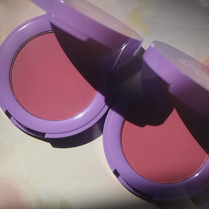 Half Caked In Bloom Powder Blush | vegan & cruelty-free, fragrance-free, highly pigmented, primer-infused | 3.8g (Soft Serve)-BrightBean Baby