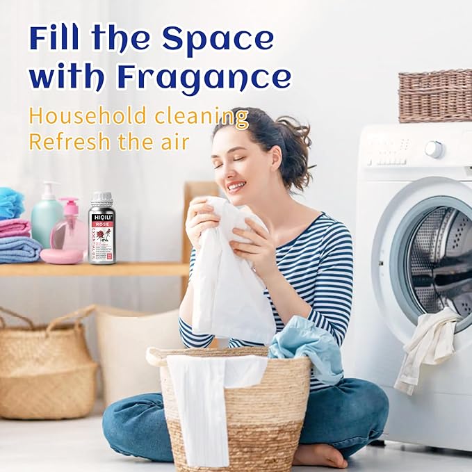 HIQILI Rose Essential Oil for Diffuser, Soap, Perfume & Candle Making - 16 Fl Oz-BrightBean Baby