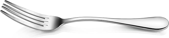 Artaste Rain 18/10 Stainless Steel (Silver (Set of 12), Dinner Fork (7.6-Inch))