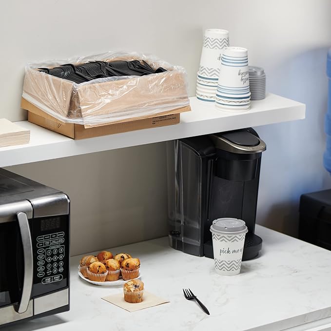 1,000 Plastic Disposable Forks Bulk Black Medium Weight Disposable Silverware Plastic Cutlery Fork