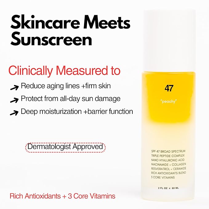 | PLUXOS 47 | SUNSCREEN + SKINCARE SPF 47 FACE MIST SPRAY (Unscented) | SUN DEFENSE COMPLEX CARE | Apply Over Makeup, Broad Spectrum, Clear, Light, Vegan, Hydrate, Fight Acne, Anti-Aging, Cell Repair-BrightBean Baby