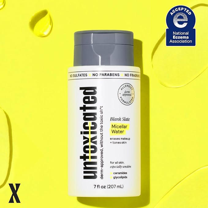 Micellar Water - Gentle Makeup Remover, No Rinse Cleanser & Toner for Sensitive Skin - No Common Irritants - Free from Alcohol, Oil, & Fragrance - 7 Ounce-BrightBean Baby