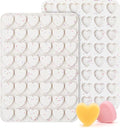 1 Inch Mini Heart Shaped Silicone Molds for Chocolate, Candy, Gummy, Soap (Set of 2, Cream)