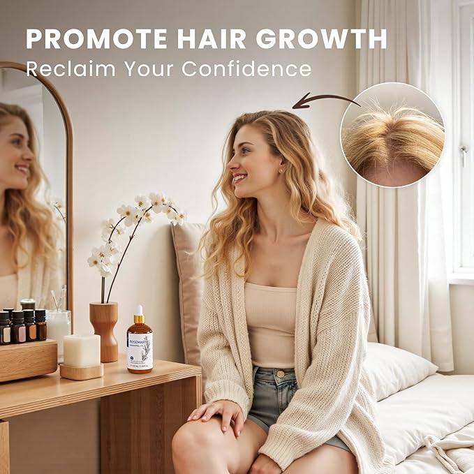 HIQILI Essential Oil for Diffuser (3.38 Fl Oz (Pack of 1), Rosemary)-BrightBean Baby