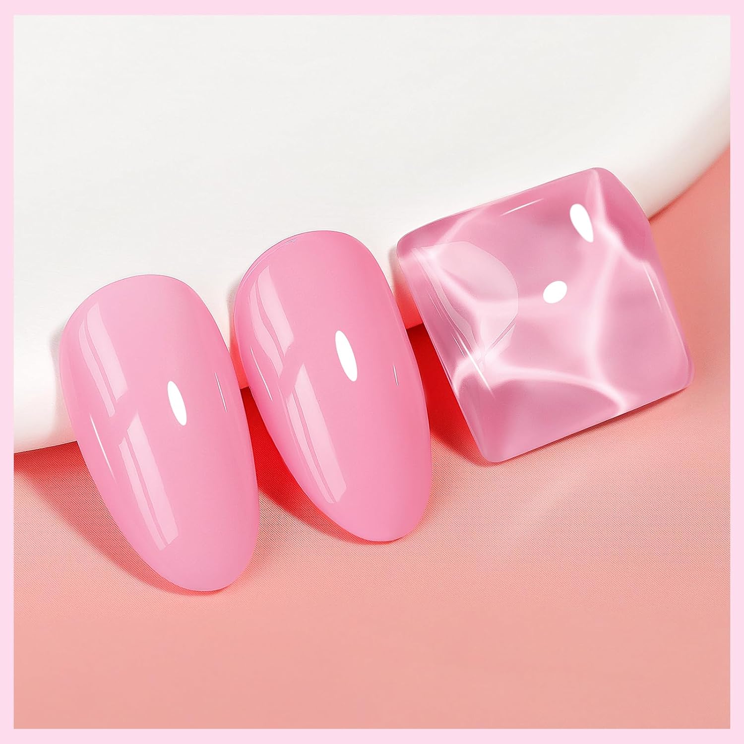 Nail Polish Light Pink Quick Dry Nail Lacquer Sheer Color, Regular Barbie Pink Fast Dry Fingernail Polish Bulk Non Gel Long-Lasting DIY Salon Gift For Women-BrightBean Baby