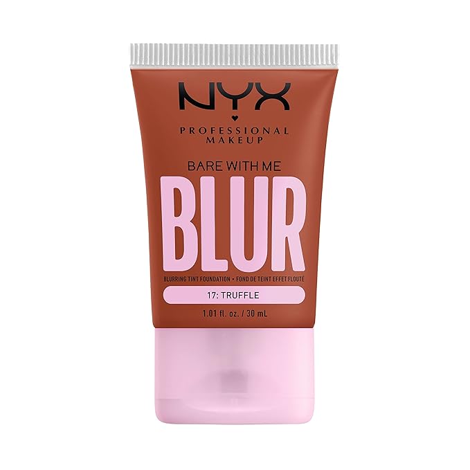 NYX PROFESSIONAL MAKEUP Bare With Me Blur Skin Tint Foundation Make Up with Matcha, Glycerin & Niacinamide - Truffle-BrightBean Baby