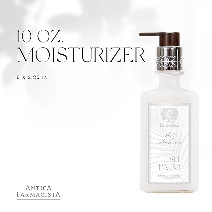 Antica Farmacista Body Moisturizer - Moisturizing Scented Lotion - Premium Body Moisturizer - Luxury Gift for Women & Men - Hand & Skin Hydration - Lush Palm, 10 Fl Oz-BrightBean Baby