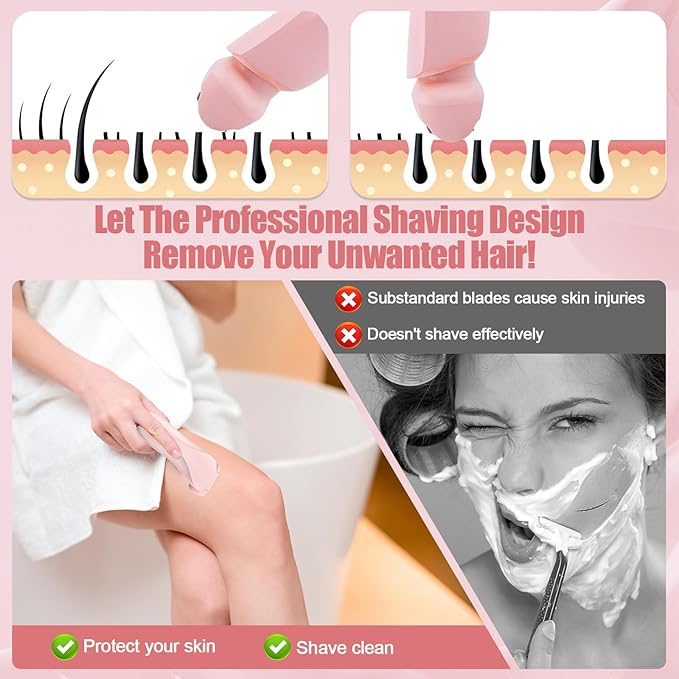 Livora Electric Shaver for Women, Bikini Trimmer for Women, Silk Glide Pro Shaver, Removable Head Electric Trimmer for Bikini, Pubic Hair, Legs, Body, Wet/Dry-BrightBean Baby